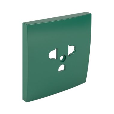 efapel 90841_TVD Fedlap csatlakozóaljzathoz EURO-USA típus zöld