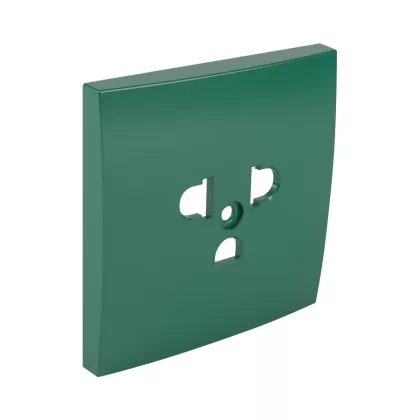   efapel 90841_TVD Fedlap csatlakozóaljzathoz EURO-USA típus zöld