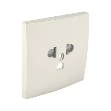 efapel 90842 TMF Fedlap csatlakozóaljzathoz, gyerekzáras EURO-USA típus elefántcsont