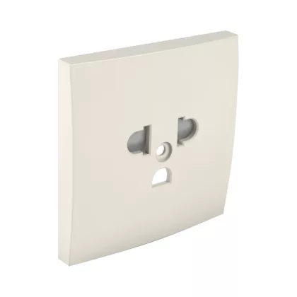   efapel 90842 TMF Fedlap csatlakozóaljzathoz, gyerekzáras EURO-USA típus elefántcsont