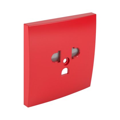   efapel 90842 TVM Fedlap csatlakozóaljzathoz, gyerekzáras EURO-USA típus piros