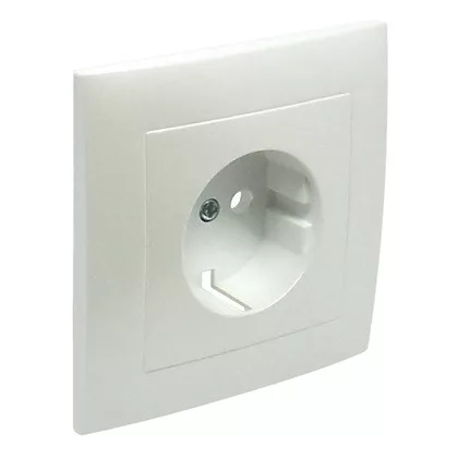   Efapel 90902 TGE Fedlap kerettel Schuko csatlakozóaljzathoz jég