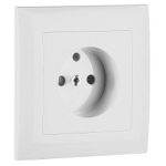   efapel 90904 TBR Fedlap kerettel francia csatlakozóaljzathoz fehér