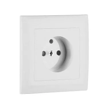 efapel 90904 TBR Fedlap kerettel francia csatlakozóaljzathoz fehér