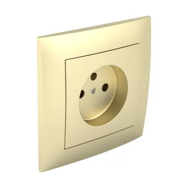 efapel 90904 TDU Fedlap kerettel francia csatlakozóaljzathoz arany