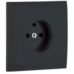   efapel 90904 TIS Fedlap kerettel francia csatlakozóaljzathoz szürke