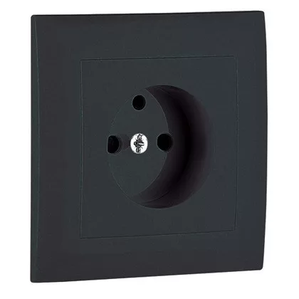   efapel 90904 TIS Fedlap kerettel francia csatlakozóaljzathoz szürke