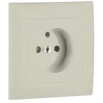   efapel 90904 TPE Fedlap kerettel francia csatlakozóaljzathoz gyöngyház