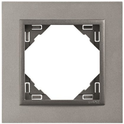   Efapel 90910_TAS ANIMATO Egyes keret, alumínium és szürke színű