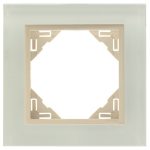 Efapel 90910_TCP Crystal Egyes keret, kristály/gyöngyház