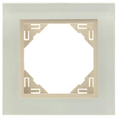 Efapel 90910_TCP Crystal Egyes keret, kristály/gyöngyház