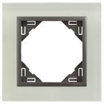 Efapel 90910_TCS Crystal Egyes keret, kristály/szürke