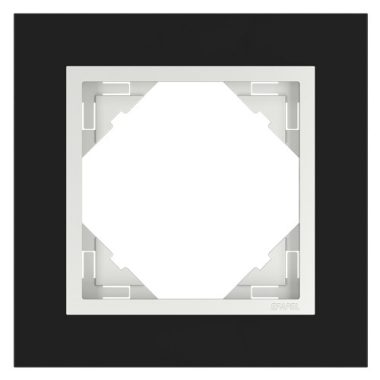 Efapel 90910_TEG Crystal Egyes keret, fekete kristály/jég