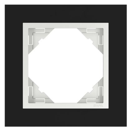 Efapel 90910_TEG Crystal Egyes keret, fekete kristály/jég