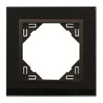   Efapel 90910_TEP Crystal Egyes keret, fekete kristály/fekete
