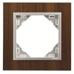 Efapel 90910_TNA ARBORE Egyes keret, dió/alumínium