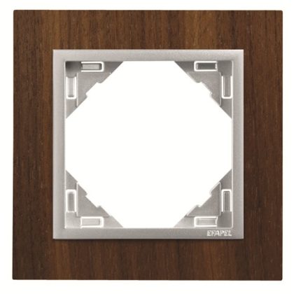 Efapel 90910_TNA ARBORE Egyes keret, dió/alumínium