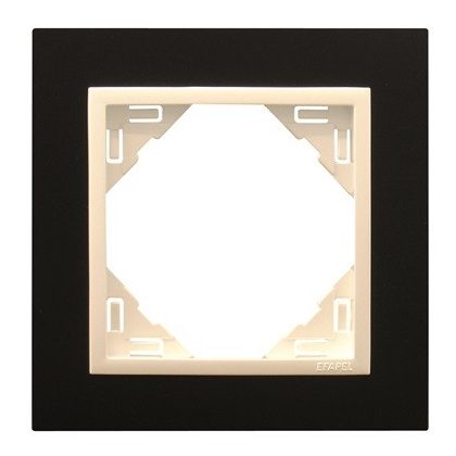 Efapel 90910_TPG ANIMATO Egyes keret, fekete/jég