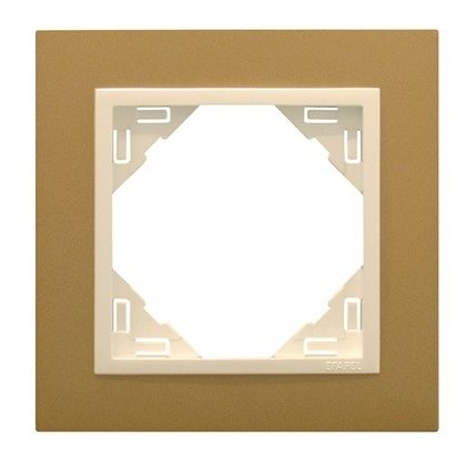 Efapel 90910_TUG ANIMATO Egyes keret, arany/jég