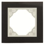 efapel 90910_TGG PETRA Egyes keret, gránit/jég