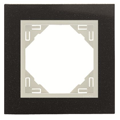 efapel 90910_TGG PETRA Egyes keret, gránit/jég