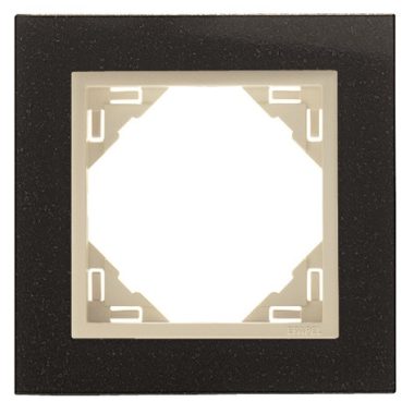 efapel 90910_TGP PETRA Egyes keret, gránit/gyöngyház