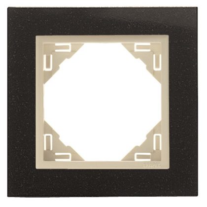 efapel 90910_TGP PETRA Egyes keret, gránit/gyöngyház