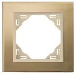 Efapel 90910_TOP METALLO Egyes keret, arany/gyöngyház