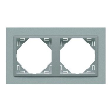 Efapel 90920_TAA ANIMATO Kettes keret, alumínium színű