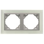 Efapel 90920_TCA  Crystal Kettes keret, kristály/alumínium