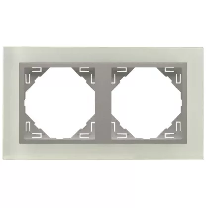 Efapel 90920_TCA  Crystal Kettes keret, kristály/alumínium