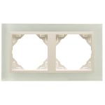 Efapel 90920_TCG Crystal Kettes keret, kristály/jég