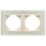 Efapel 90920_TCP Crystal Kettes keret, kristály/gyöngyház