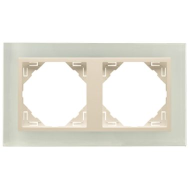 Efapel 90920_TCP Crystal Kettes keret, kristály/gyöngyház