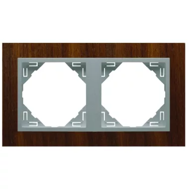 Efapel 90920_TNA ARBORE Kettes keret, dió/alumínium