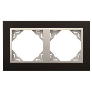 Efapel 90920_TPA ANIMATO Kettes keret, fekete/alumínium