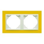 Efapel 90920_TRG ANIMATO Kettes keret, sárga