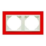 Efapel 90920_TVG ANIMATO Kettes keret, piros