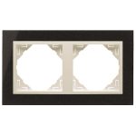 efapel 90920_TGG PETRA Kettes keret, gránit/jég