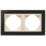 efapel 90920_TGP PETRA Kettes keret, gránit/gyöngyház