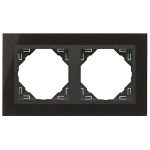 efapel 90920_TGS PETRA Kettes keret, gránit/szürke