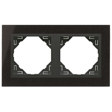 efapel 90920_TGS PETRA Kettes keret, gránit/szürke