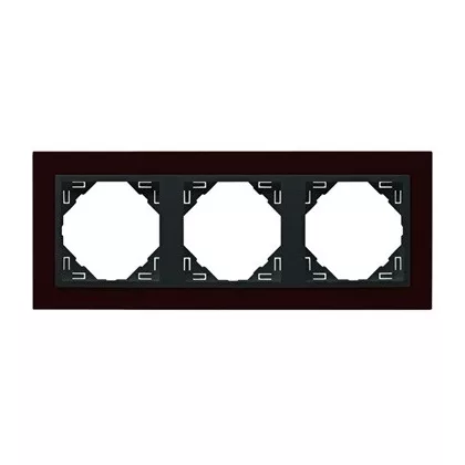 Efapel 90930_TBS ANIMATO Hármas keret, sötétlila