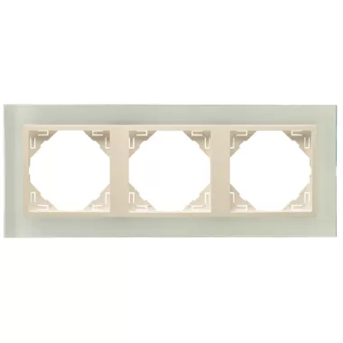 Efapel 90930_TCP Crystal Hármas keret, kristály/gyöngyház