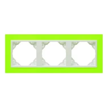 Efapel 90930_TDG ANIMATO Hármas keret, zöld