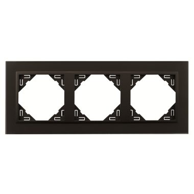 Efapel 90930_TEP Crystal Hármas keret, fekete kristály/fekete