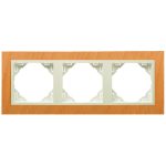 Efapel 90930_TFP ARBORE Hármas keret, bükk/gyöngyház