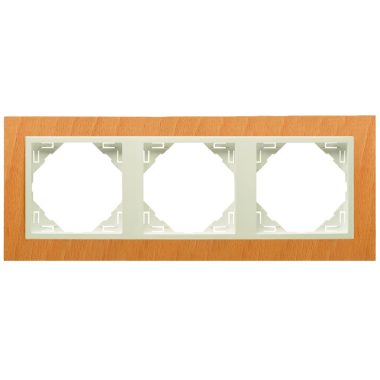 Efapel 90930_TFP ARBORE Hármas keret, bükk/gyöngyház