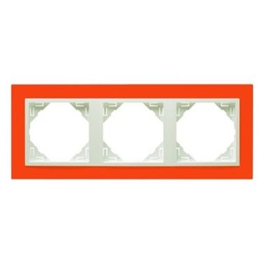 Efapel 90930_TJG ANIMATO Hármas keret, narancs