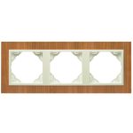   Efapel 90930_TJP ARBORE Hármas keret, cseresznye/gyöngyház